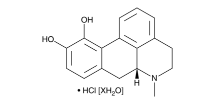 ()-Apomorphine (hydrochloride hydrate) Structure