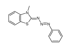3-methyl-2-(1Ξ,2E)-phenyltriazenylidene-2,3-dihydro-benzothiazole Structure