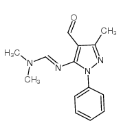 N'-(4-formyl-5-methyl-2-phenylpyrazol-3-yl)-N,N-dimethylmethanimidamide Structure