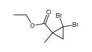 ethyl 2,2-dibromo-1-methylcyclopropanecarboxylate Structure