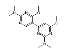4',6-Dimethoxy-N,N,N',N'-tetramethyl-4,5'-bipyrimidine-2,2'-diamine structure