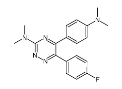 [5-(4-dimethylamino-phenyl)-6-(4-fluoro-phenyl)-[1,2,4]triazin-3-yl]-dimethyl-amine结构式