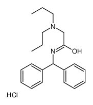 N-benzhydryl-2-(dipropylamino)acetamide,hydrochloride Structure
