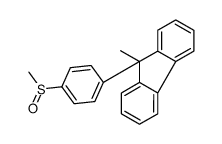 9-methyl-9-(4-methylsulfinylphenyl)fluorene Structure