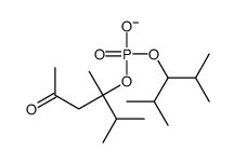 (2,3-dimethyl-5-oxohexan-3-yl) 2,4-dimethylpentan-3-yl phosphate结构式