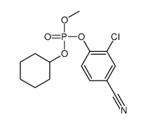 (2-chloro-4-cyanophenyl) cyclohexyl methyl phosphate Structure