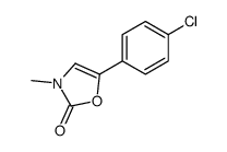 5-(4-chlorophenyl)-3-methyl-1,3-oxazol-2-one结构式