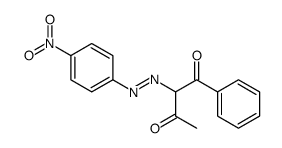 2-[(4-nitrophenyl)diazenyl]-1-phenylbutane-1,3-dione Structure