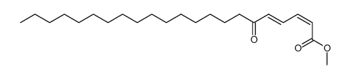 (2Z,4E)-6-Oxo-docosa-2,4-dienoic acid methyl ester Structure