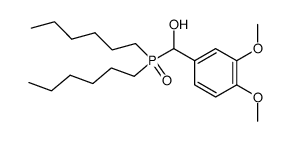 (Dihexyl-phosphinoyl)-(3,4-dimethoxy-phenyl)-methanol Structure