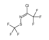 2,2,2-trifluoro-N-(trifluoromethylsulfanyl)ethanimidoyl chloride结构式
