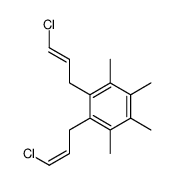 1,2-bis(3-chloroprop-2-enyl)-3,4,5,6-tetramethylbenzene Structure