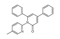 1-(5-methylpyridin-2-yl)-4,6-diphenylpyridin-2-one结构式