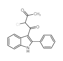 1,3-Butanedione, 2-chloro-1-(2-phenyl-1H-indol-3-yl)- structure