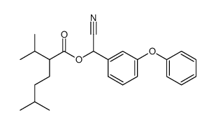 2-Isopropyl-5-methyl-hexanoic acid cyano-(3-phenoxy-phenyl)-methyl ester结构式