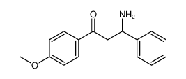 3-amino-1-(4-methoxyphenyl)-3-phenylpropan-1-one结构式