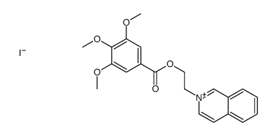 2-isoquinolin-2-ium-2-ylethyl 3,4,5-trimethoxybenzoate,iodide Structure