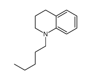 1-pentyl-3,4-dihydro-2H-quinoline结构式