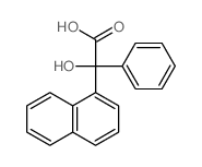 2-Hydroxy-2-naphthalen-1-yl-2-phenyl-acetic acid Structure