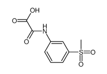 2-(3-methylsulfonylanilino)-2-oxoacetic acid结构式