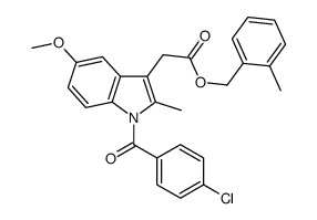 (2-methylphenyl)methyl 2-[1-(4-chlorobenzoyl)-5-methoxy-2-methylindol-3-yl]acetate Structure