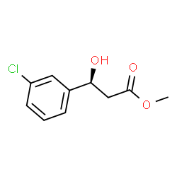 Methyl (3S)-3-(3-chlorophenyl)-3-hydroxypropanoate Structure
