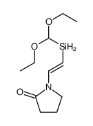 1-[2-(diethoxymethylsilyl)ethenyl]pyrrolidin-2-one结构式