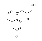 3-(2-Allyl-4-chlorophenoxy)-1,2-propanediol结构式