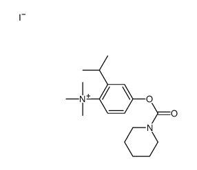 trimethyl-[4-(piperidine-1-carbonyloxy)-2-propan-2-ylphenyl]azanium,iodide Structure