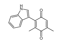 2-(1H-indol-3-yl)-3,5-dimethylcyclohexa-2,5-diene-1,4-dione Structure