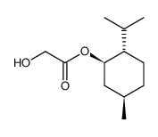 (-)-Menthyl hydroxyacetate结构式