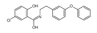 5-chloro-2-hydroxy-N-[2-(3-phenoxyphenyl)ethyl]benzamide Structure