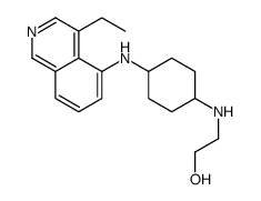 2-[[4-[(4-ethylisoquinolin-5-yl)amino]cyclohexyl]amino]ethanol Structure