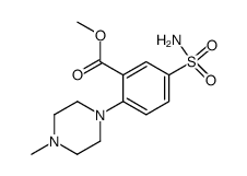 2-(4-methyl-piperazin-1-yl)-5-sulfamoyl-benzoic acid methyl ester结构式