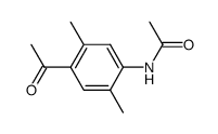 N-acetyl-4-amino-2,5-dimethylacetophenone结构式