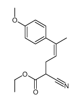 ethyl 2-cyano-5-(4-methoxyphenyl)hex-4-enoate Structure