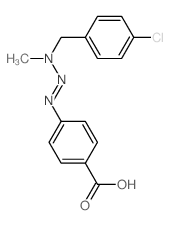 p-(3-(p-Chlorobenzyl)-3-methyl-1-triazeno)benzoic acid Structure