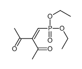 3-(diethoxyphosphorylmethylidene)pentane-2,4-dione Structure