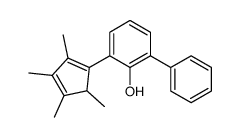 2-phenyl-6-(2,3,4,5-tetramethylcyclopenta-1,3-dien-1-yl)phenol结构式
