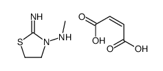 but-2-enedioic acid,2-imino-N-methyl-1,3-thiazolidin-3-amine结构式