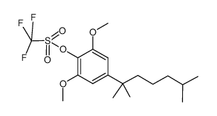 4-(2,6-dimethylheptan-2-yl)-2,6-dimethoxyphenyl trifluoromethanesulfonate结构式
