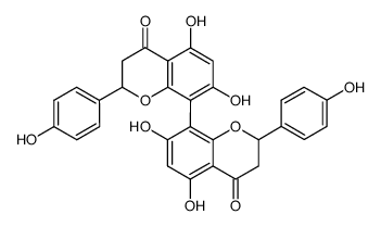 5,7,5',7'-tetrahydroxy-2,2'-bis-(4-hydroxy-phenyl)-2,3,2',3'-tetrahydro-[8,8']bichromenyl-4,4'-dione Structure