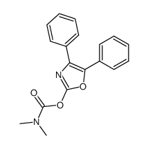 2-dimethylcarbamoyloxy-4,5-diphenyl-oxazole结构式