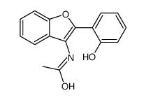 N-[2-(2-hydroxyphenyl)-1-benzofuran-3-yl]acetamide结构式