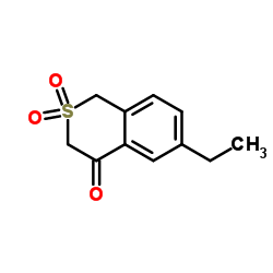 1H-2-Benzothiopyran-4(3H)-one,6-ethyl-,2,2-dioxide(9CI) structure