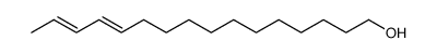 trans,trans-hexadeca-12,14-dien-1-ol Structure