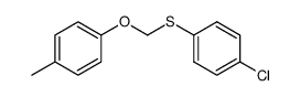 p-Chlorphenylthiomethyl-p-tolylether结构式