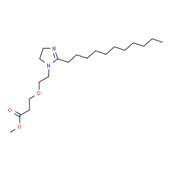 methyl 3-[2-(4,5-dihydro-2-undecyl-1H-imidazol-1-yl)ethoxy]propionate结构式