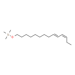 (E,Z)-trimethyl(9,11-tetradecadienyloxy)silane结构式