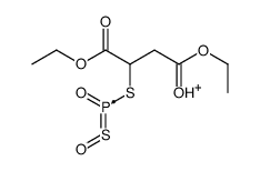 (1,4-diethoxy-1,4-dioxobutan-2-yl)sulfanyl-hydroxysulfanyl-oxophosphanium Structure